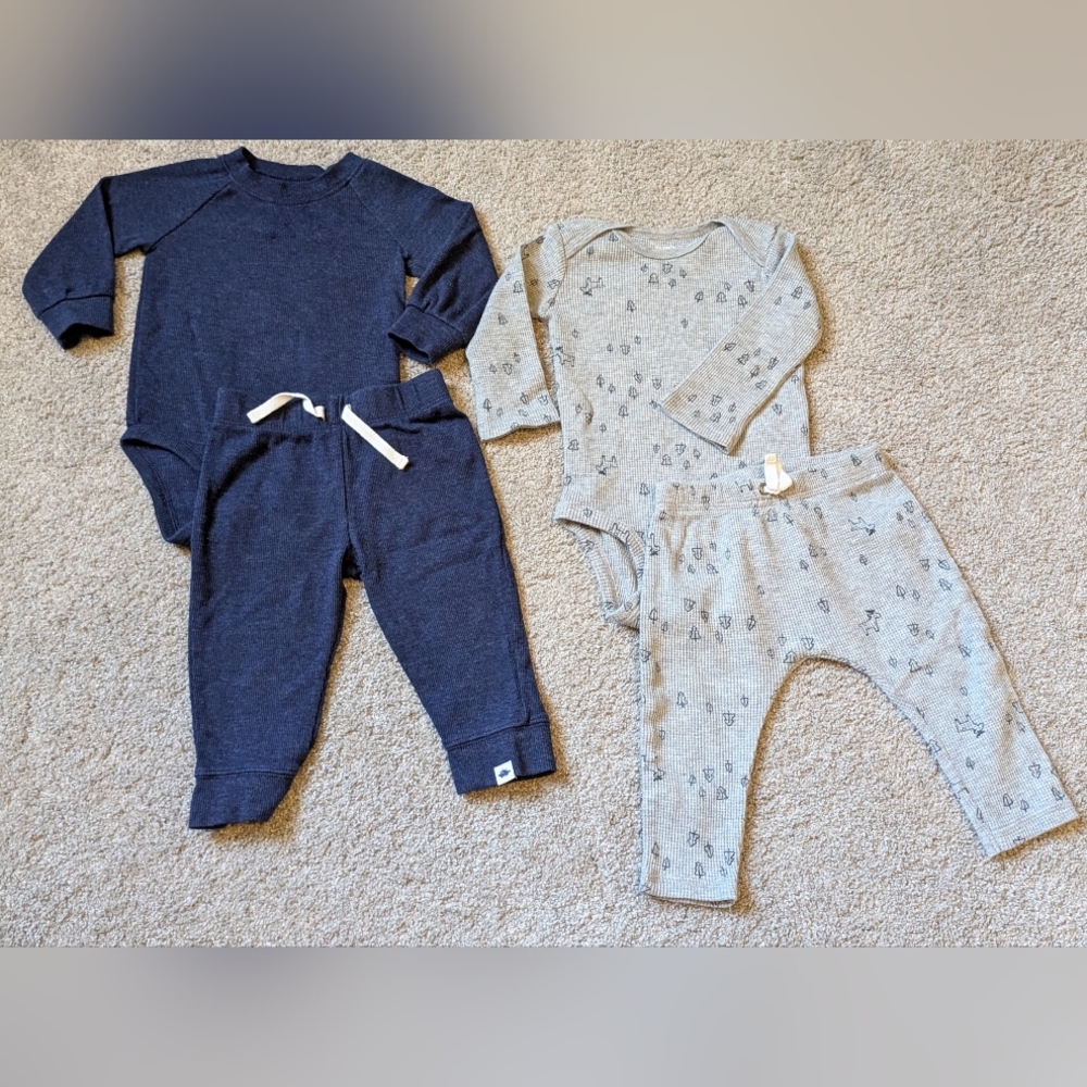 Carters- Lot Of 2- Size 9 Months- Thermal Sets